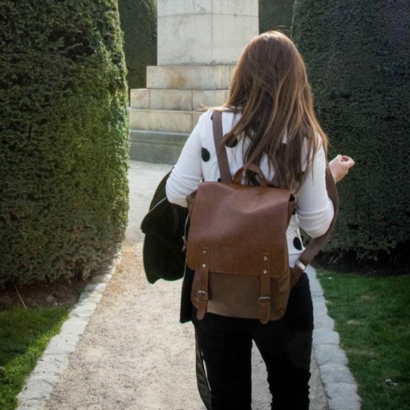 Bags | Zebella Leather Backpack | Poshmark